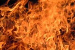 Հրդեհ Արցախի պողոտայում